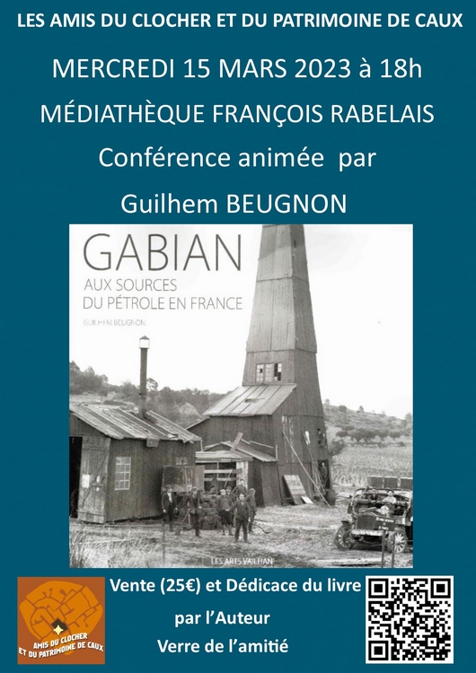 Caux conférence Guilhem Beugnon, Pétrole de Gabian