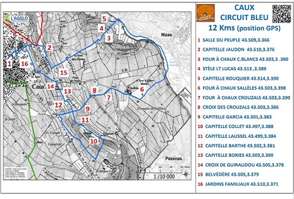 Caux circuit bleu 12 km