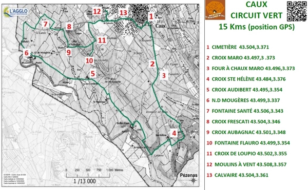 Caux circuit vert 15 km